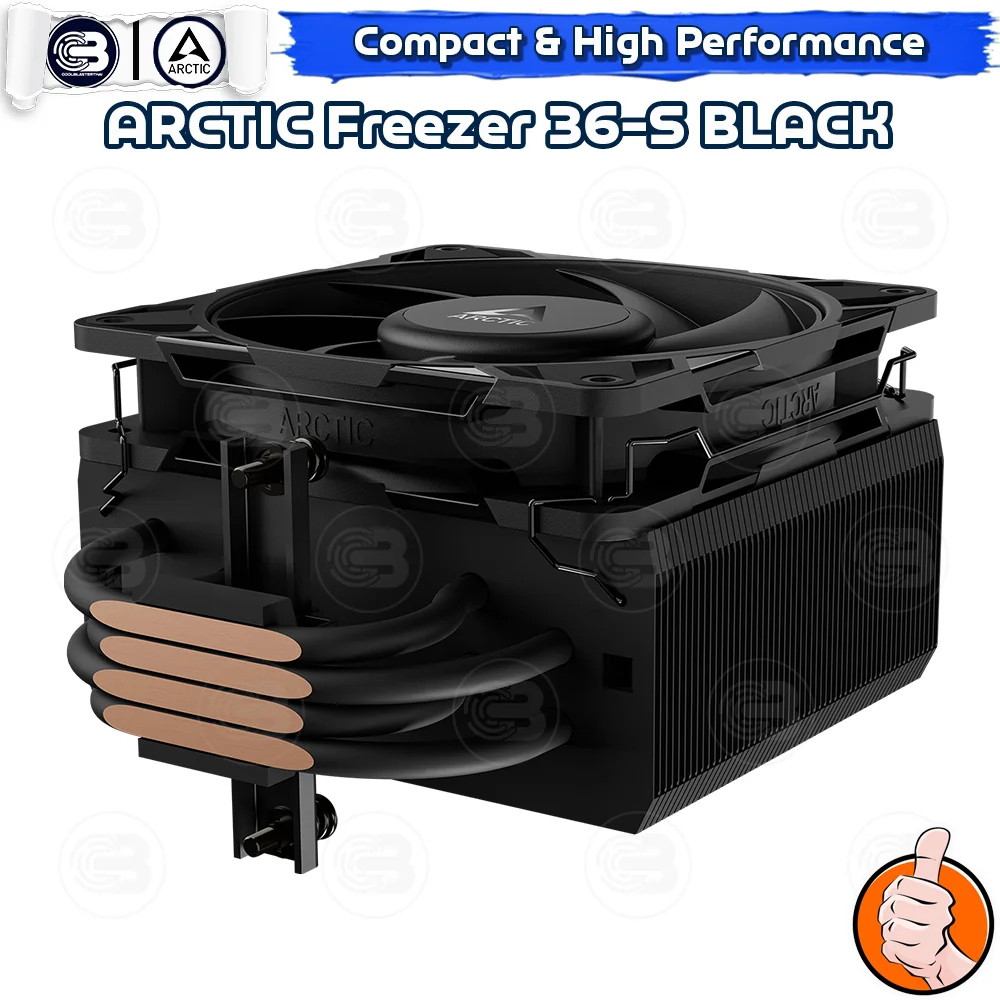 [CoolBlasterThai] ARCTIC FREEZER 36-S BLACK CPU Air Cooler (LGA1851/1700/AM5/AM4)