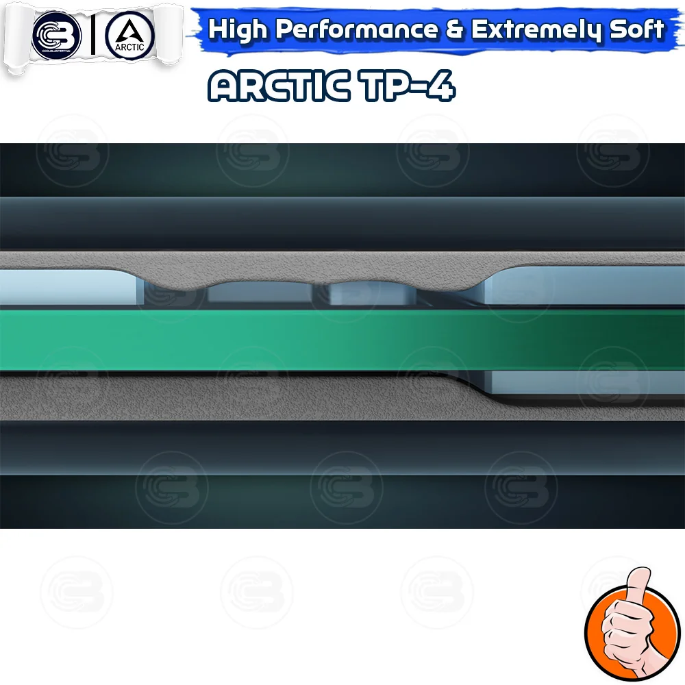 [CoolBlasterThai] ARCTIC TP-4 High Performance Extremely Soft Thermal Pad 120x20x0.5 mm.(4 PCS) (ซิลิโคนนำความร้อน)