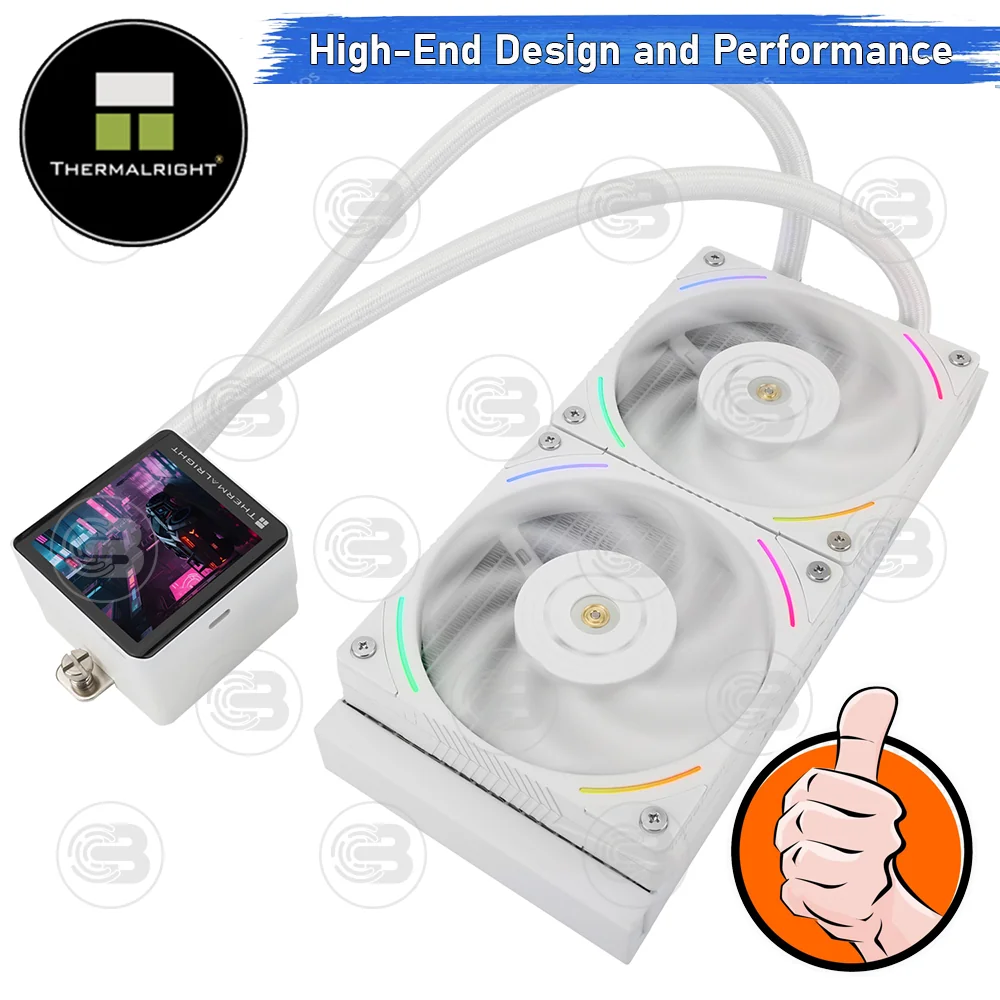 [CoolBlasterThai] Thermalright FROZEN VISION 240 WHITE ARGB AIO Liquid CPU Cooler (AM5/LGA1851 Ready) ประกัน 6 ปี (ชุดระบายความร้อน)