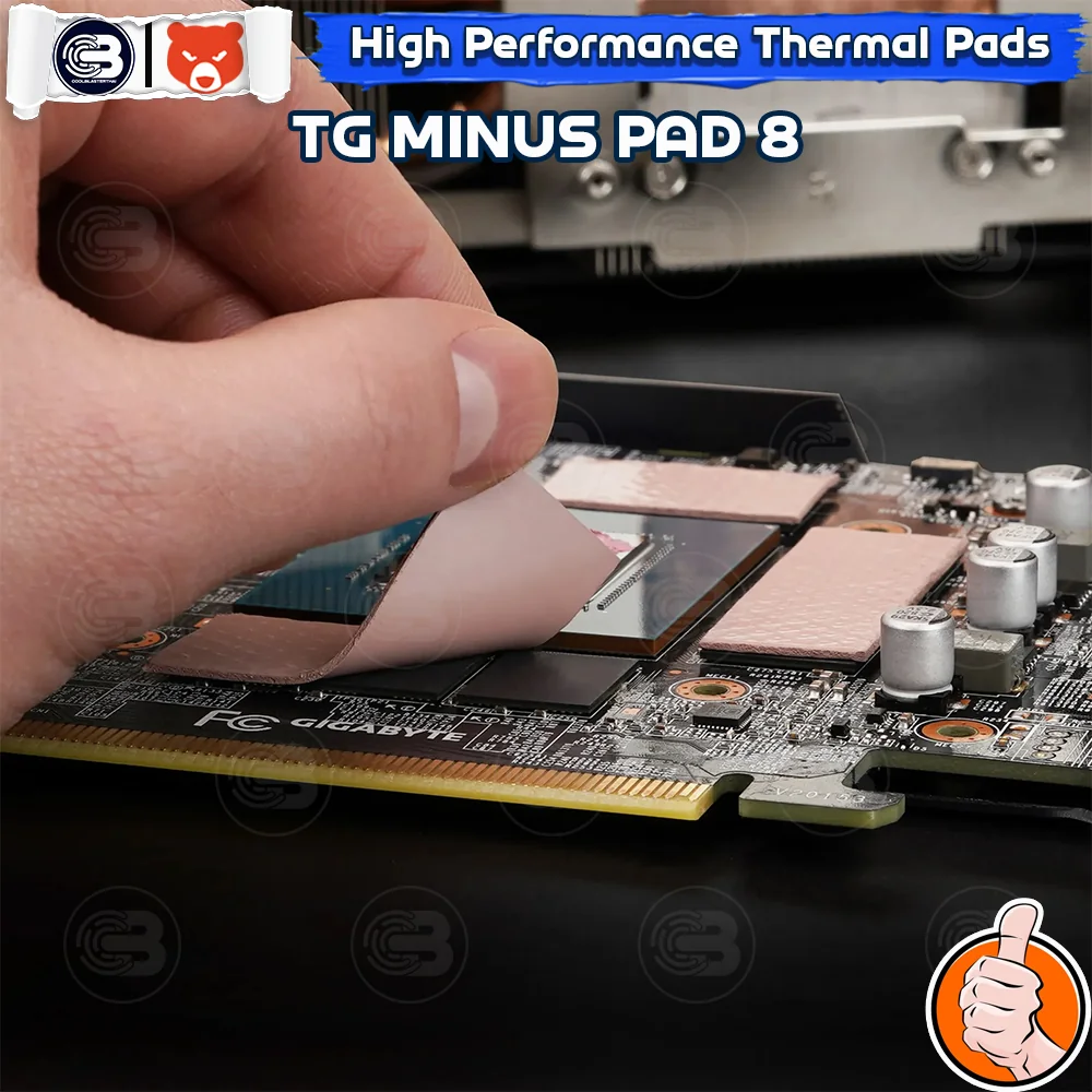 [CoolBlasterThai] THERMAL GRIZZLY MINUS PAD 8 Thermal Pad 2PCS- 120x20 /2.0 mm./8 W/mK