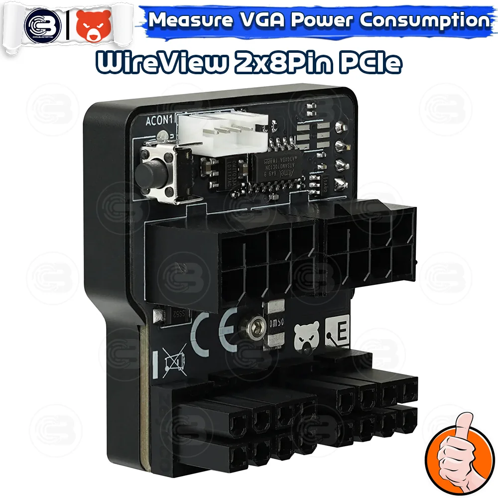 [CoolBlasterThai] THERMAL GRIZZLY WIREVIEW 2x8Pin PCIe Reversed GPU Power Consumption OLED Display (จอแสดงข้อมูลการใช้พลังงาน)
