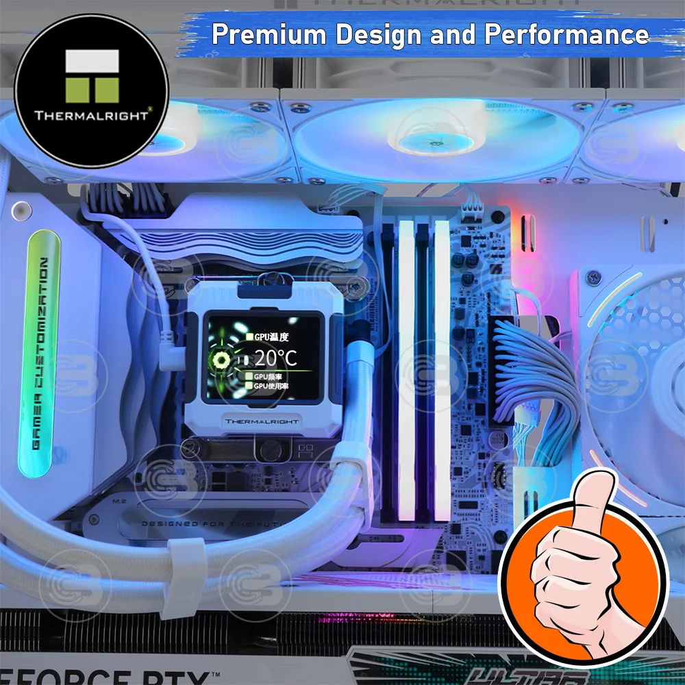 [CoolBlasterThai] Thermalright FROZEN WARFRAME 360 WHITE ARGB AIO Liquid CPU Cooler (AM5/LGA1851 Ready) ประกัน 5 ปี