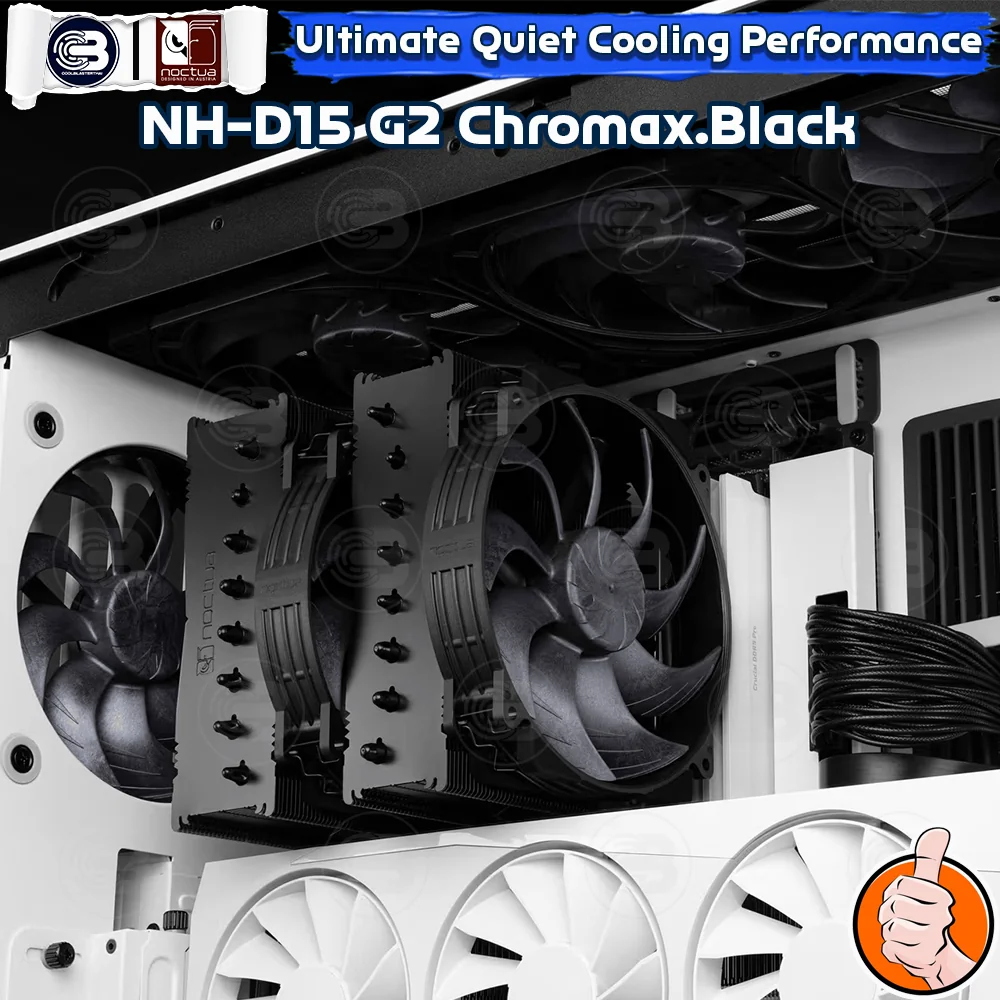 [CoolBlasterThai] NOCTUA NH-D15 G2 Chromax.Black Heat Sink CPU Cooler (AM5/ LGA1851 Ready) ประกัน 6 ปี