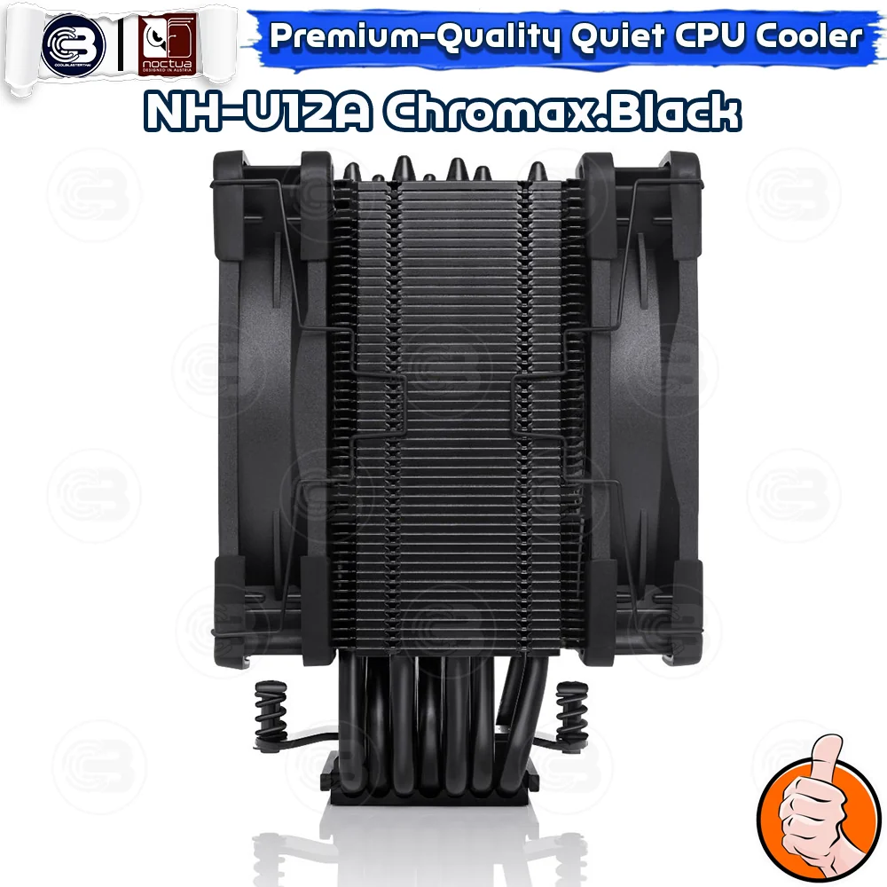 [CoolBlasterThai] NOCTUA NH-U12A CHROMAX.BLACK Heat Sink CPU Cooler (AM5/LGA1700 Ready) ประกัน 6 ปี