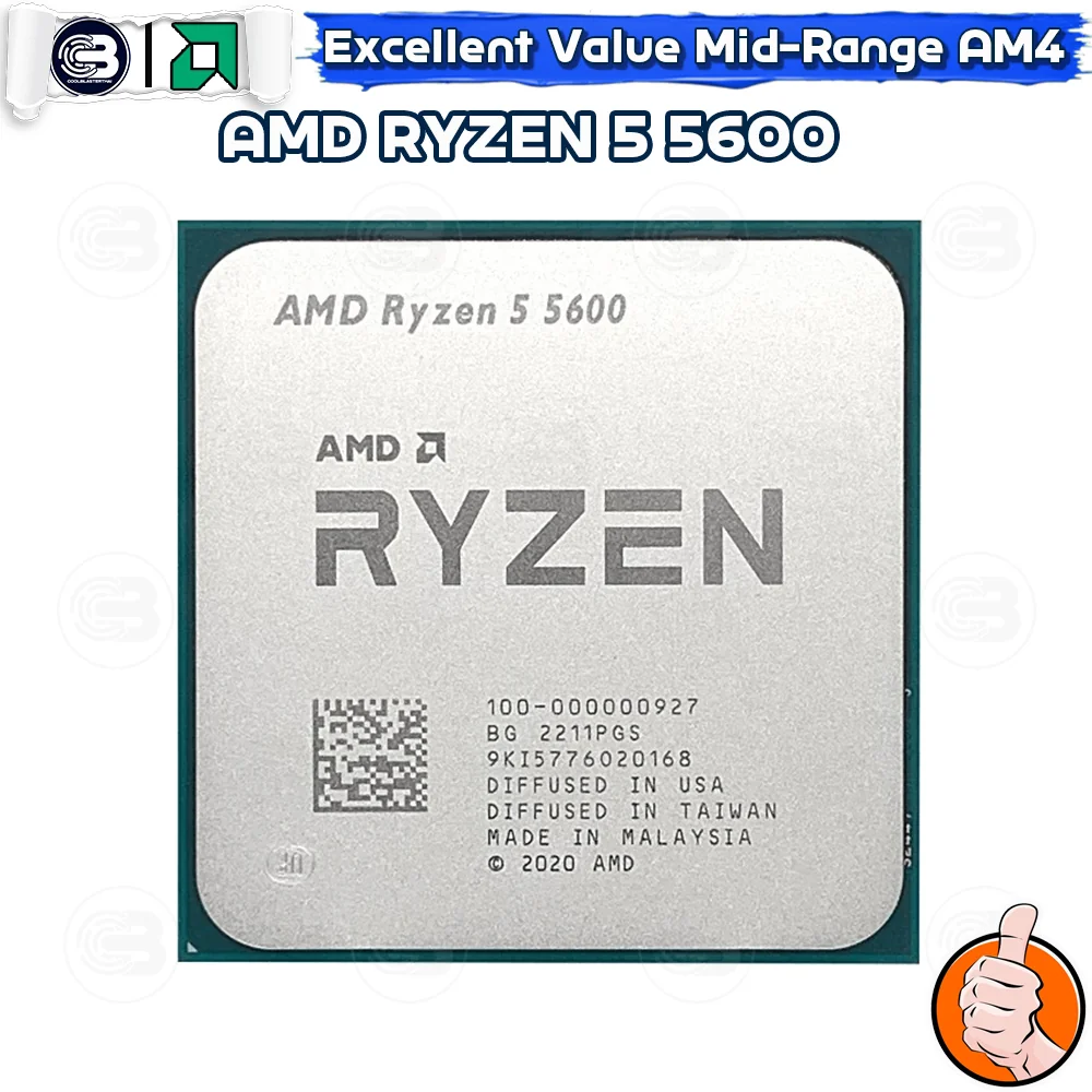 [CoolBlasterThai] CPU AMD RYZEN 5 5600 6 CORE/12 THREAD (SOCKET AM4)