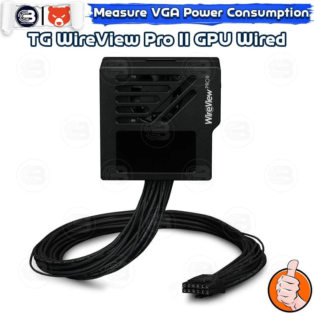 [CoolBlasterThai] THERMAL GRIZZLY WIREVIEW PRO II WIRED (TG-WV-P2-H19W) GPU Power Consumption TFT-IPS Display (จอแสดงข้อมูลการใช้พลังงาน)