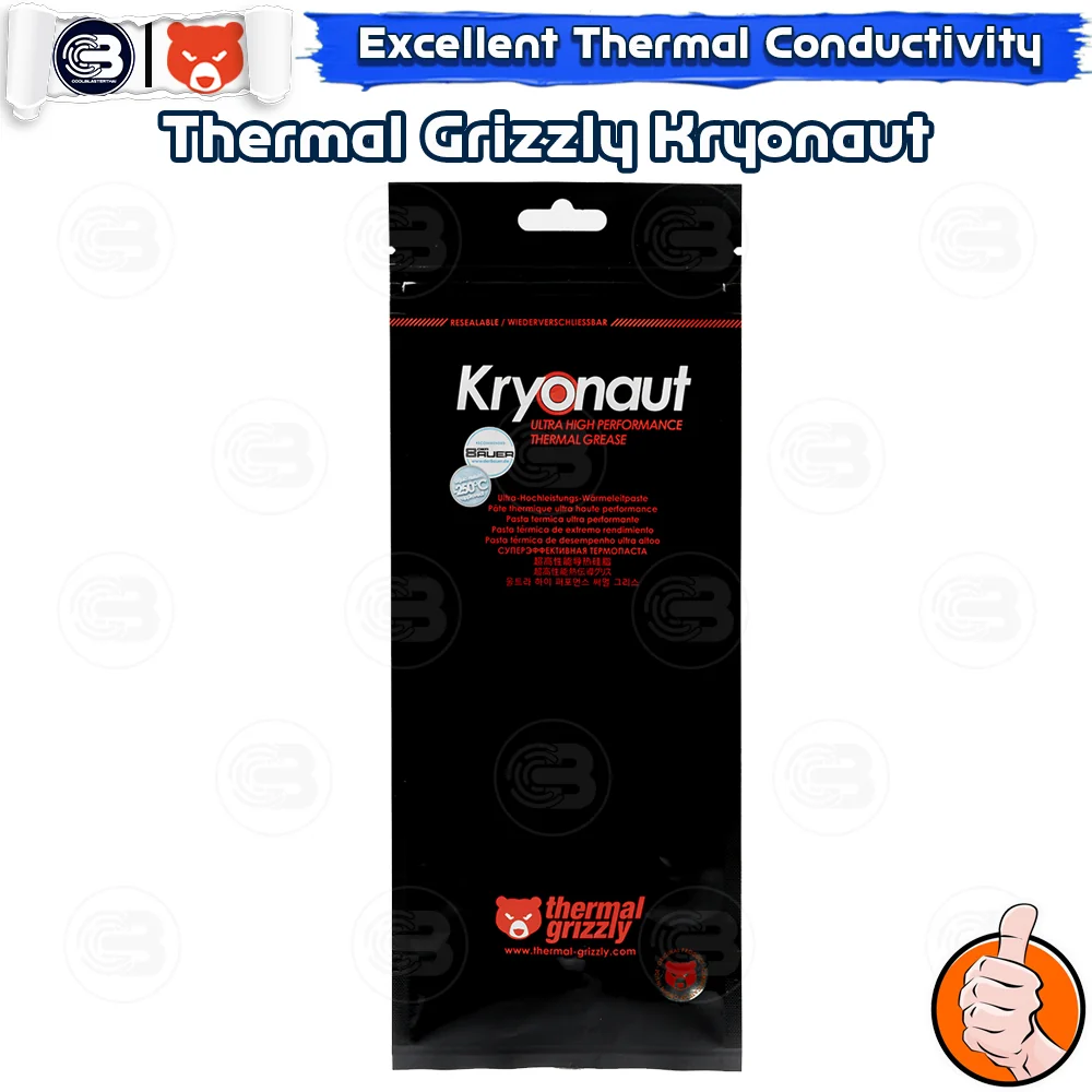 [CoolBlasterThai] THERMAL GRIZZLY KRYONAUT 37g.Thermal compound (ซิลิโคนนำความร้อน)