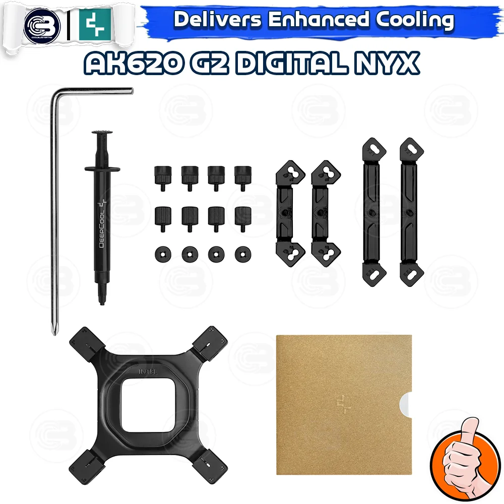 [CoolBlasterThai] DeepCool AK620 G2 Digital NYX Dual Tower CPU Cooler (LGA1851/AM5 Ready)