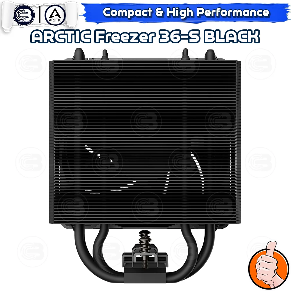 [CoolBlasterThai] ARCTIC FREEZER 36-S BLACK CPU Air Cooler (LGA1851/1700/AM5/AM4)