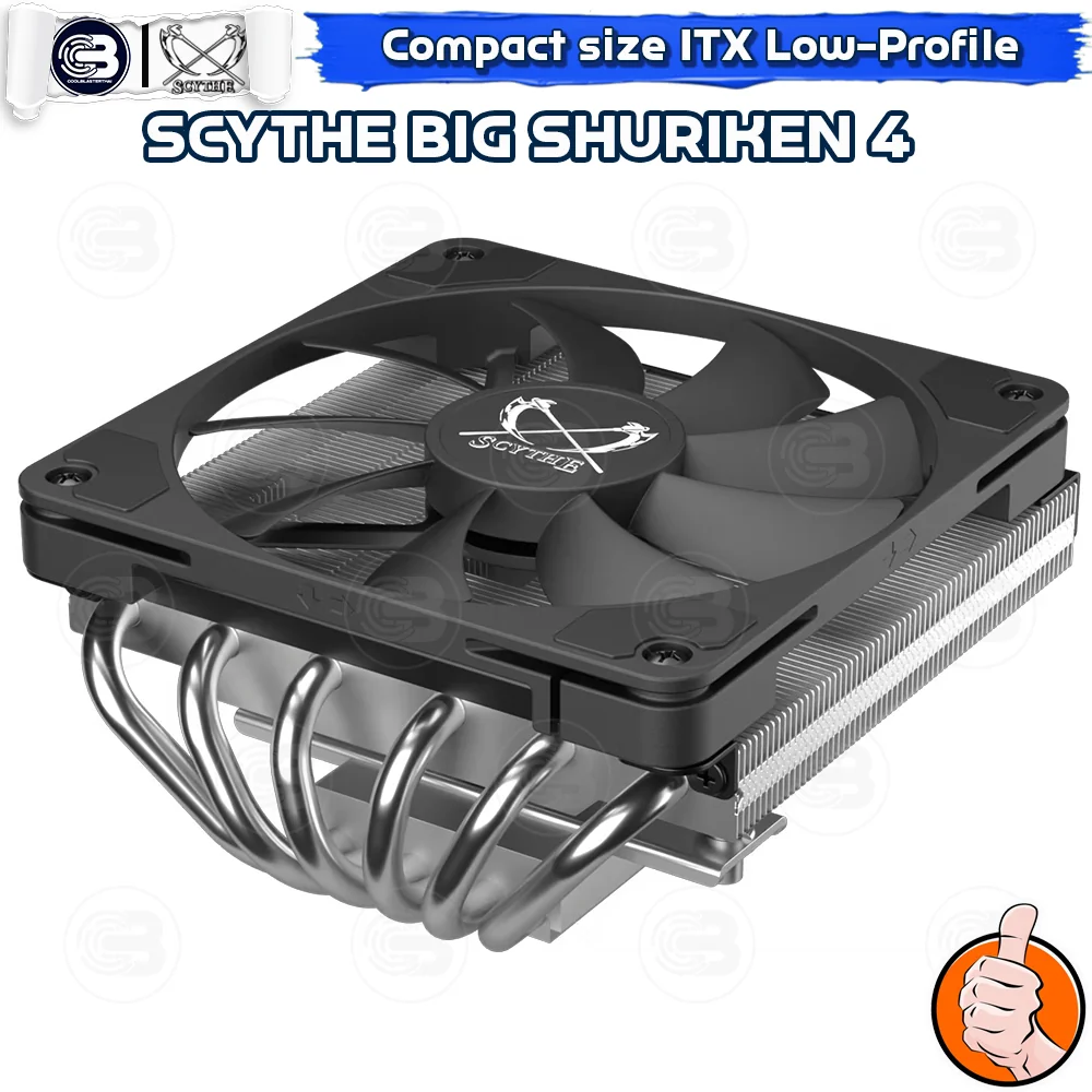 [CoolBlasterThai] SCYTHE BIG SHURIKEN 4 Low-Profile CPU Cooler with 4 Heatpipes (AM5/LGA1851 Ready)