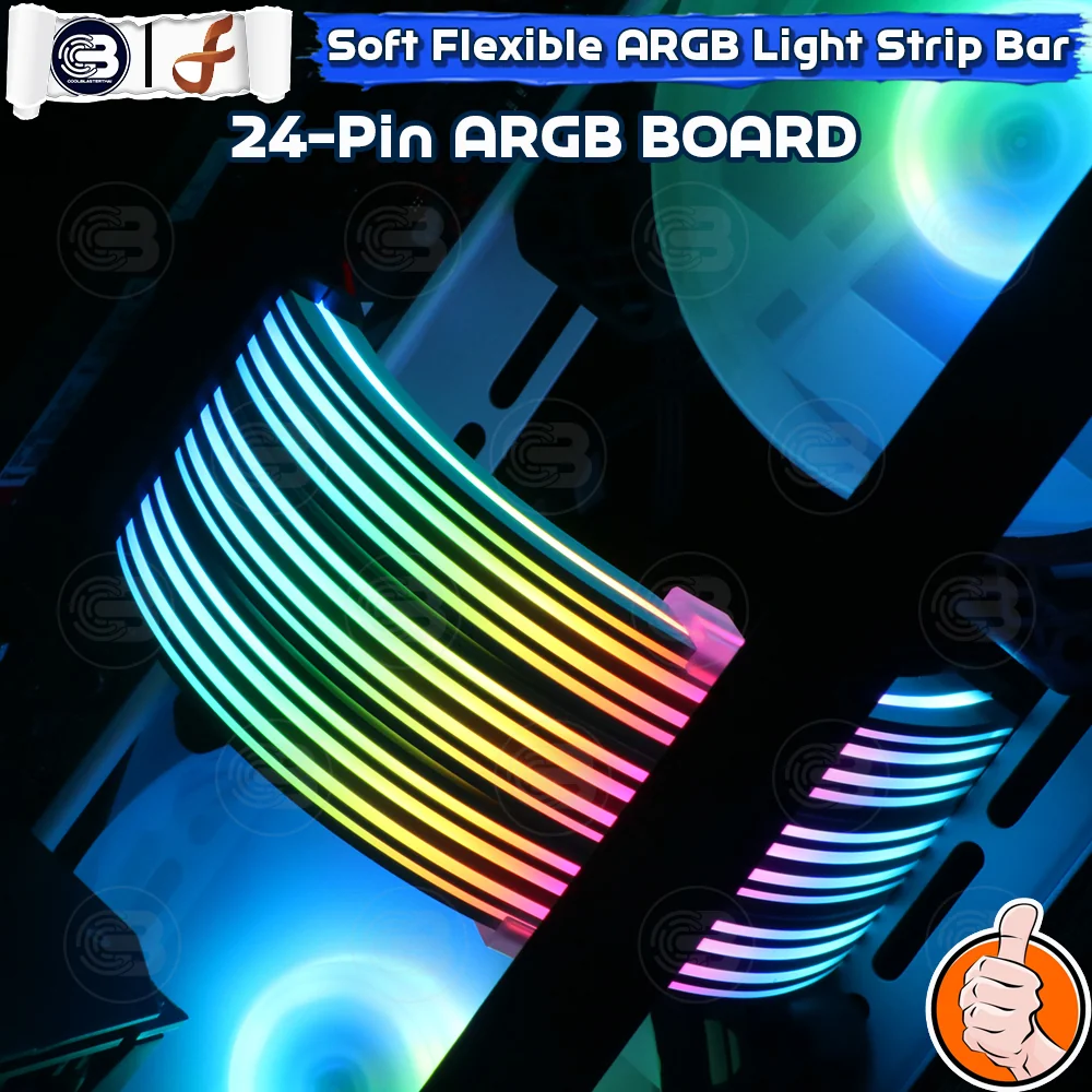 [CoolBlasterThai] Dark Forest CurveAurora Gen. IV 24-PIN A-RGB Board Soft Flexible Light Strip Bar