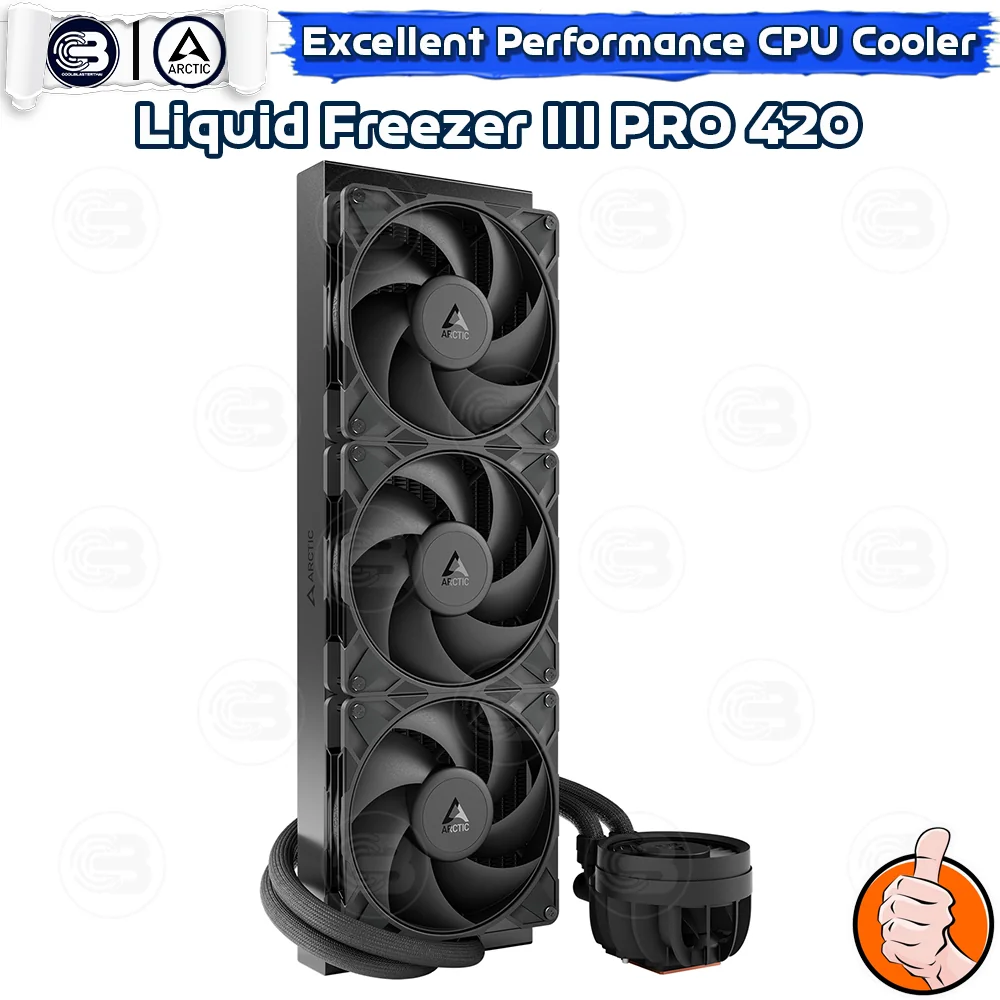[CoolBlasterThai] ARCTIC Liquid Freezer III Pro 420 Black (All-In-One CPU Water Cooler) (LGA1851/1700/AM5/AM4)