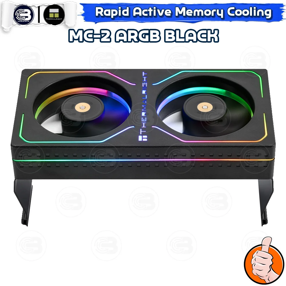 [CoolBlasterThai] Thermalright MC-2 ARGB BLACK MEMORY COOLING KIT (ชุดระบายความร้อน)