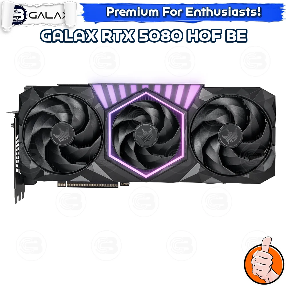 [CoolBlasterThai] GALAX GeForce RTX 5080 HOF Gaming (Black Edition) 16GB GDDR7 (3Y)