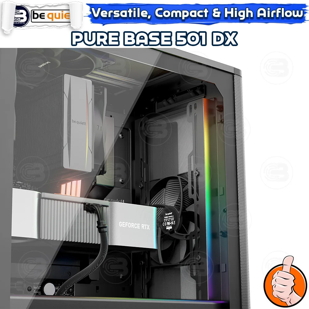 [CoolBlasterThai] Be Quiet PURE BASE 501 DX Black PC Case (BGW76) ประกัน 3 ปี
