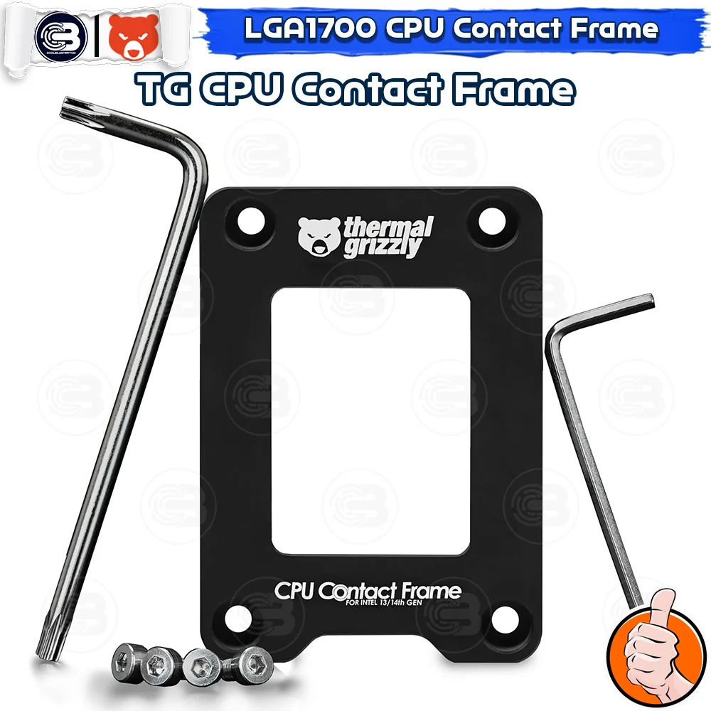 [CoolBlasterThai] THERMAL GRIZZLY INTEL LGA1700 13TH/14TH Generation CPU Contact Frame by der8auer (TG-CF-i13G) (เฟรม)