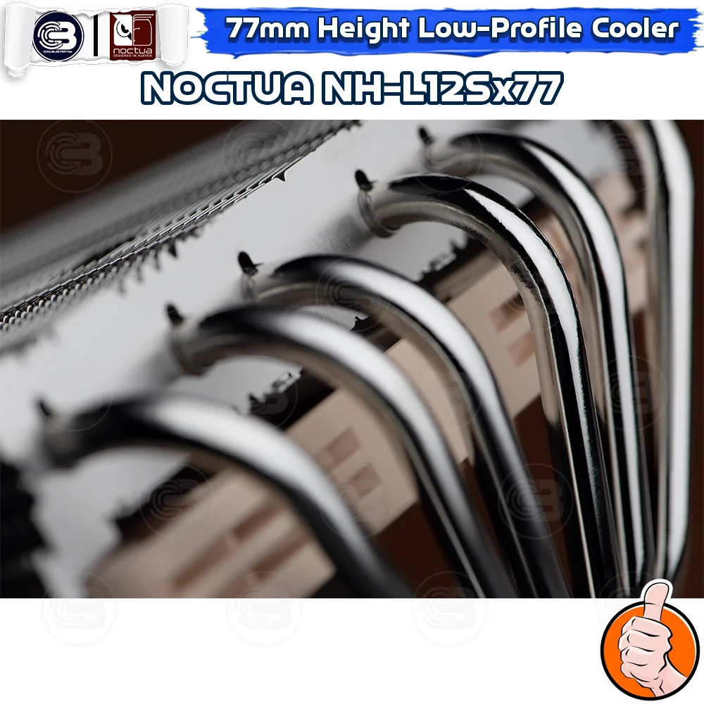 [CoolBlasterThai] NOCTUA NH-L12Sx77 77mm Height Low-Profile CPU Cooler (AM5/LGA1851 Ready) ประกัน 6 ปี