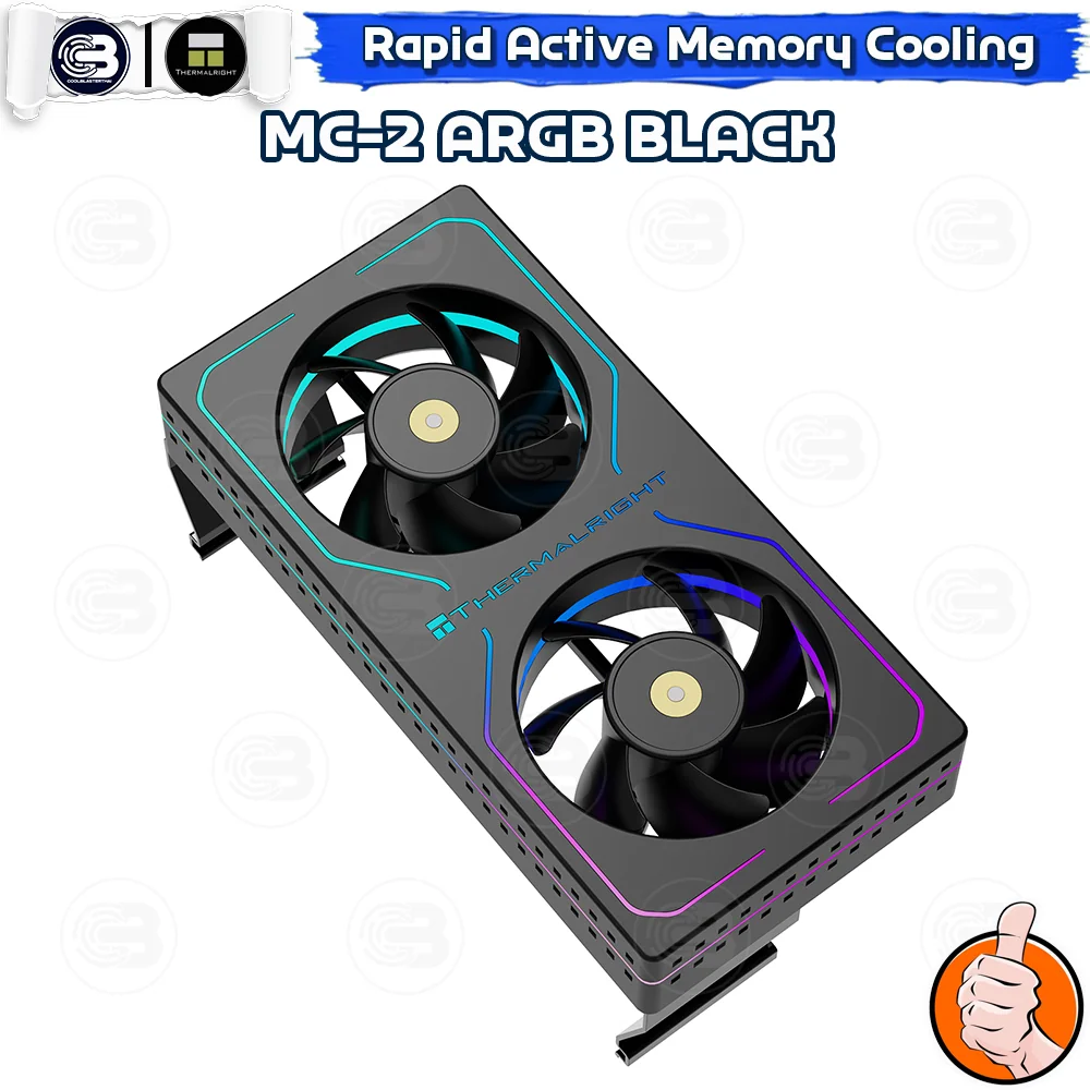 [CoolBlasterThai] Thermalright MC-2 ARGB BLACK MEMORY COOLING KIT (ชุดระบายความร้อน)