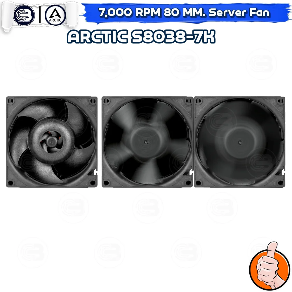[CoolBlasterThai] ARCTIC S8038-7K 7000 RPM (size 80 mm.) Fan Case ประกัน 6 ปี