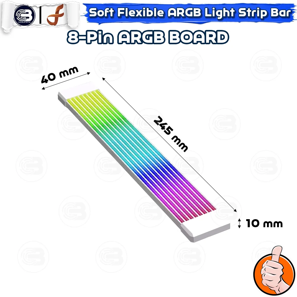 [CoolBlasterThai] Dark Forest CurveAurora Gen. IV 8-PIN A-RGB Board Soft Flexible Light Strip Bar