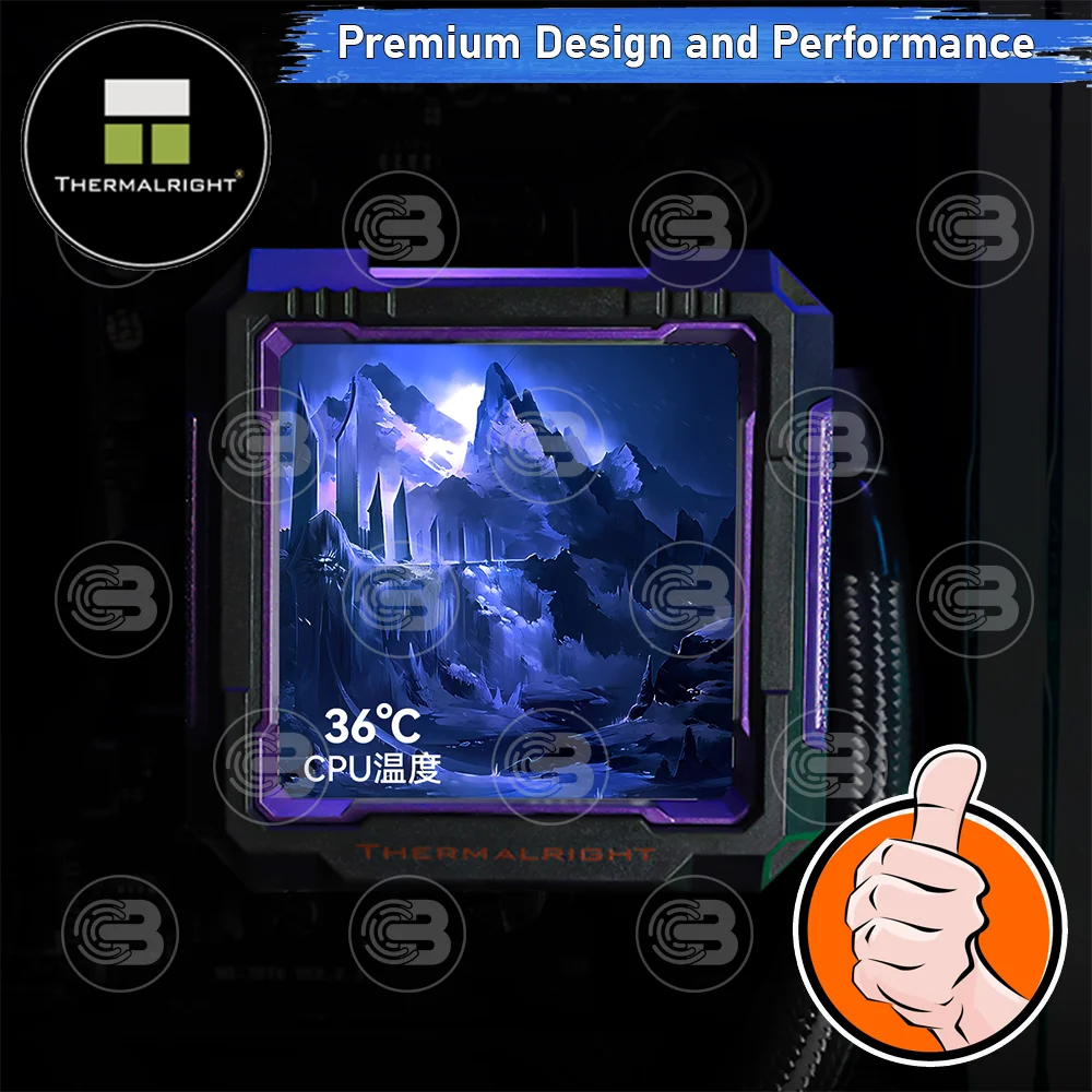 [CoolBlasterThai] Thermalright FROZEN WARFRAME PRO 360 ARGB BLACK AIO Liquid CPU Cooler (AM5/LGA1851 Ready) ประกัน 5 ปี