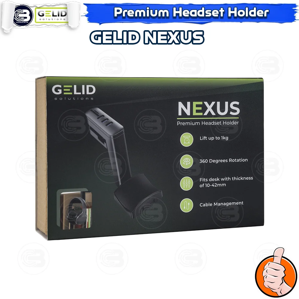 [CoolBlasterThai] GELID NEXUS PC Headset Holder With USB Hub and TF/SD