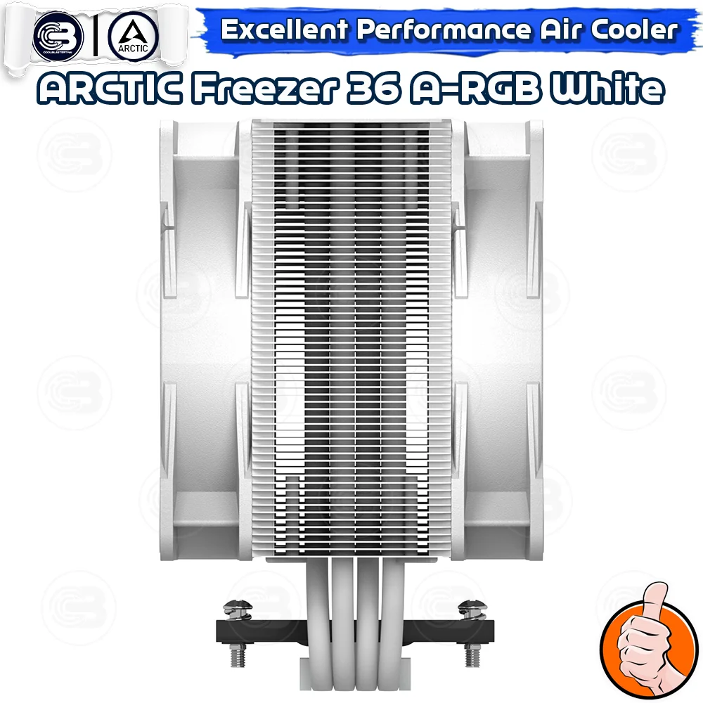 [CoolBlasterThai] ARCTIC FREEZER 36 A-RGB WHITE CPU Air Cooler (LGA1851/1700/AM5/AM4)