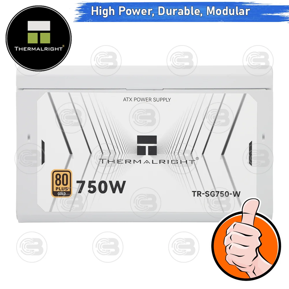 [CoolBlasterThai] Thermalright Power Supply 750W WHITE 80 Plus Gold Full Modular (SG750-W) ประกัน 5 ปี