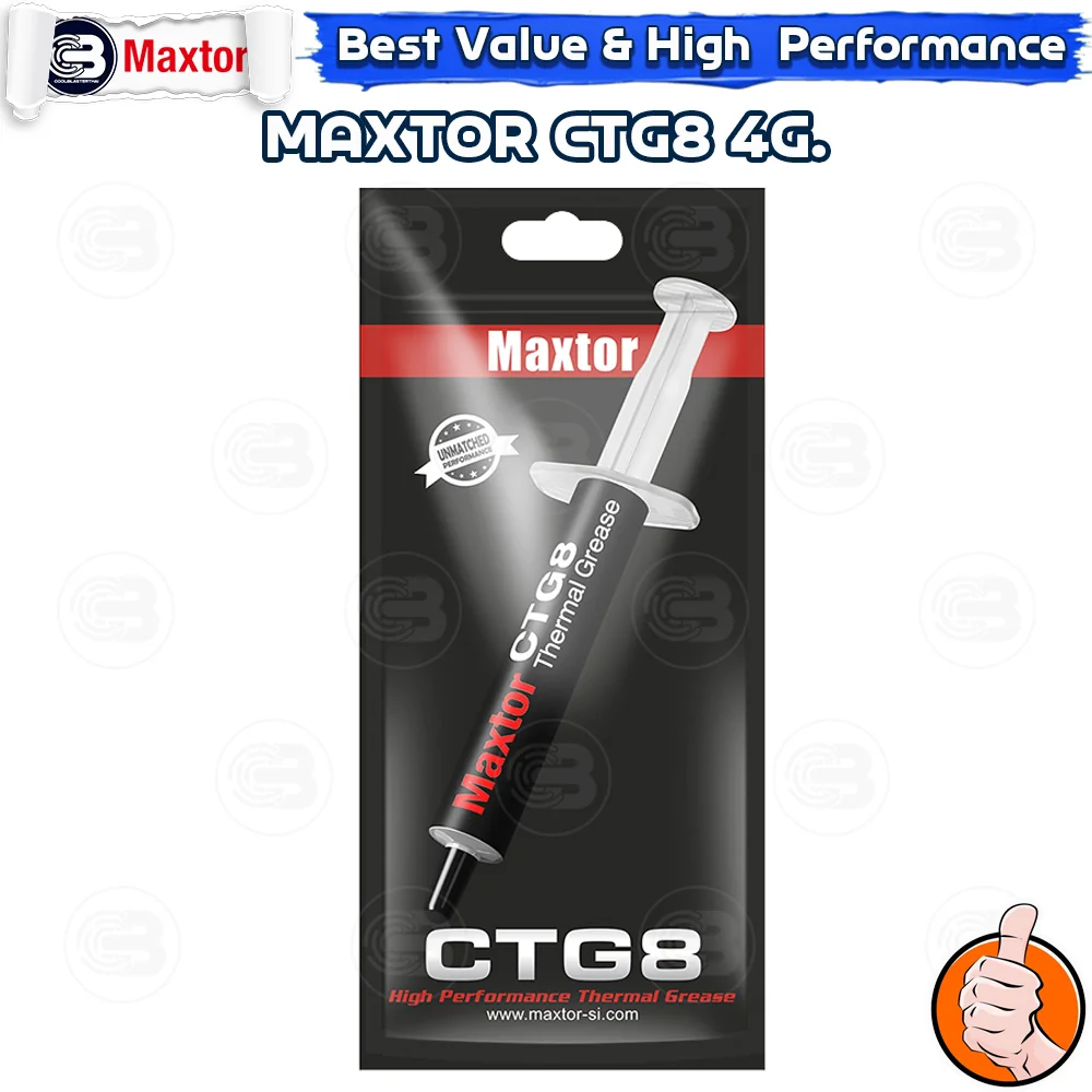 [CoolBlasterThai] MAXTOR CTG8 Thermal Compound 4g./12.8 W/m.k