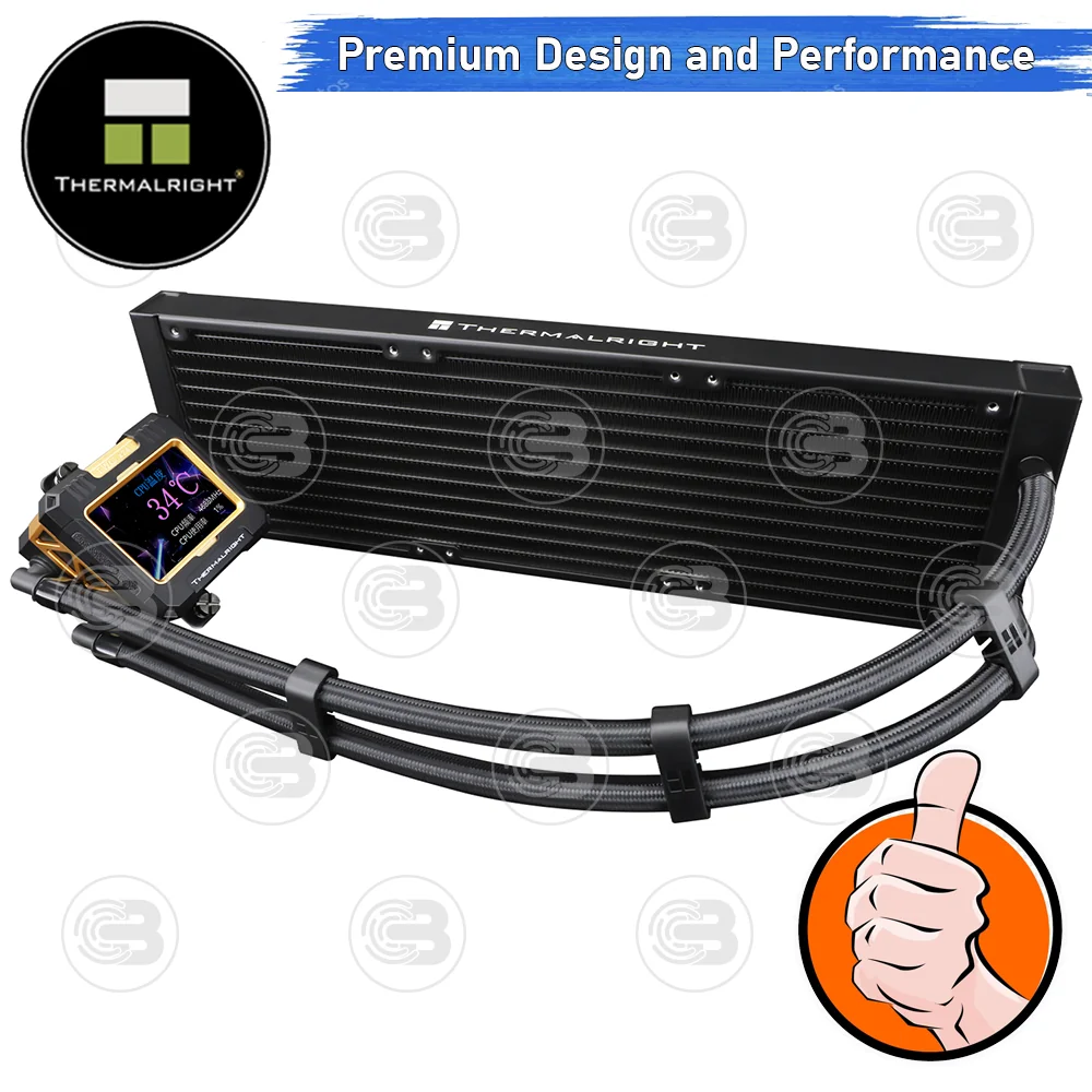 [CoolBlasterThai] Thermalright FROZEN WARFRAME X 360 BLACK (FANLESS) AIO Liquid CPU Cooler (AM5/LGA1851 Ready)