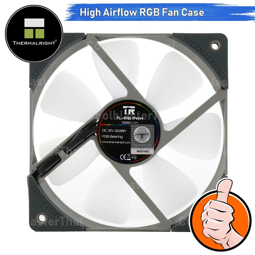 [CoolBlasterThai] Thermalright TL-R12 (3 PCS)12CM (120mm) High Performance RGB Fan Case ประกัน 3 ปี