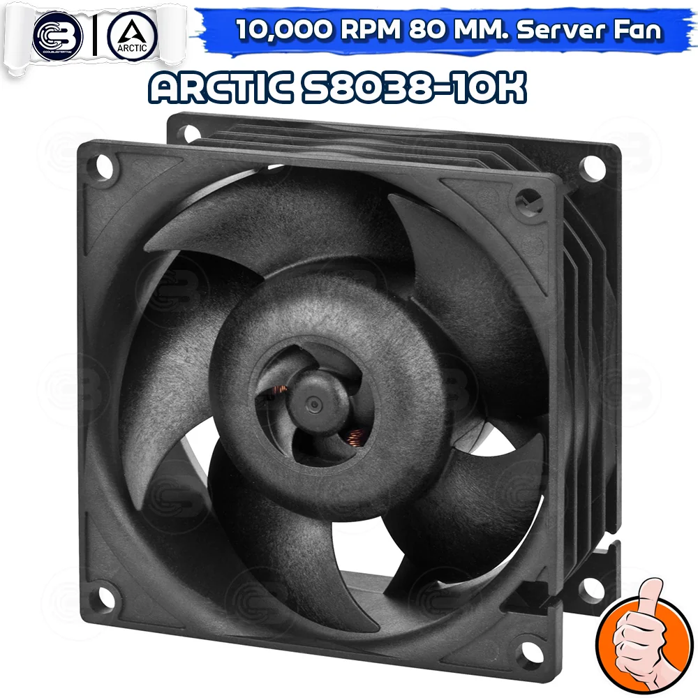 [CoolBlasterThai] ARCTIC S8038-10K 10,00 RPM (size 80 mm.) Fan Case ประกัน 6 ปี
