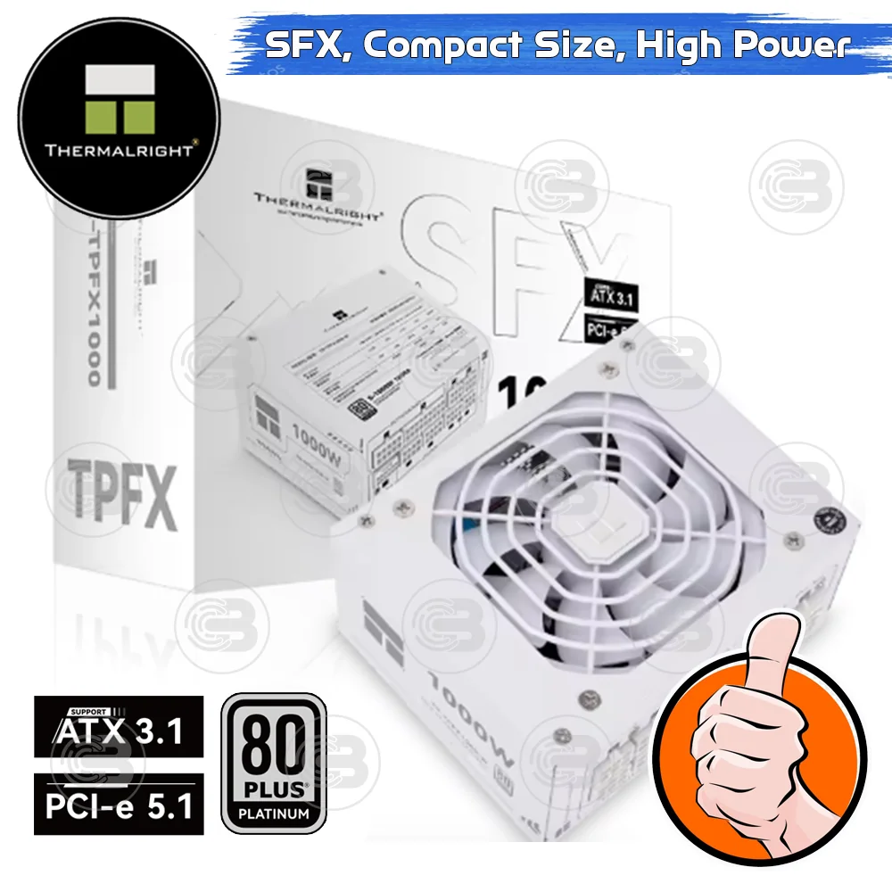 [CoolBlasterThai] Thermalright SFX Power Supply 1000W 80 Plus Platinum Embossed Full Modular (TPFX 1000-W) ประกัน 7 ปี