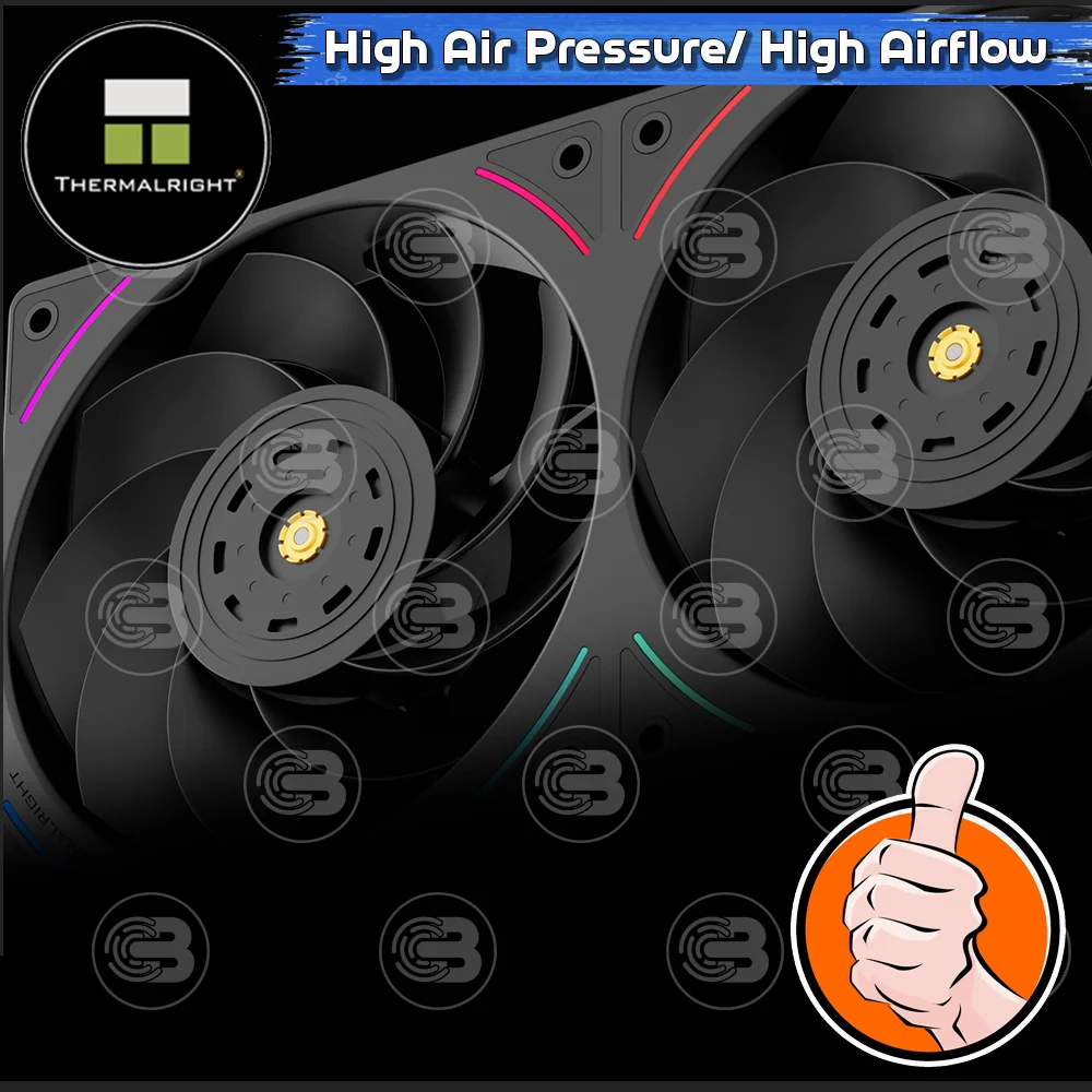 [CoolBlasterThai] Thermalright TL-UB24R Row Reverse Fan Optimized Static Pressure ARGB (size 120 mm.) ประกัน 3 ปี (พัดลม)