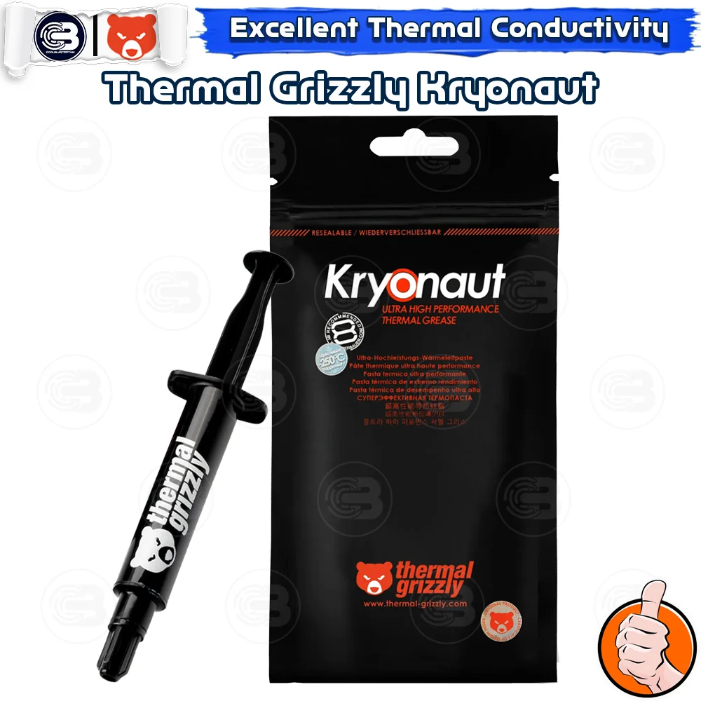 [CoolBlasterThai] THERMAL GRIZZLY KRYONAUT 11.1g.Thermal compound (ซิลิโคนนำความร้อน)