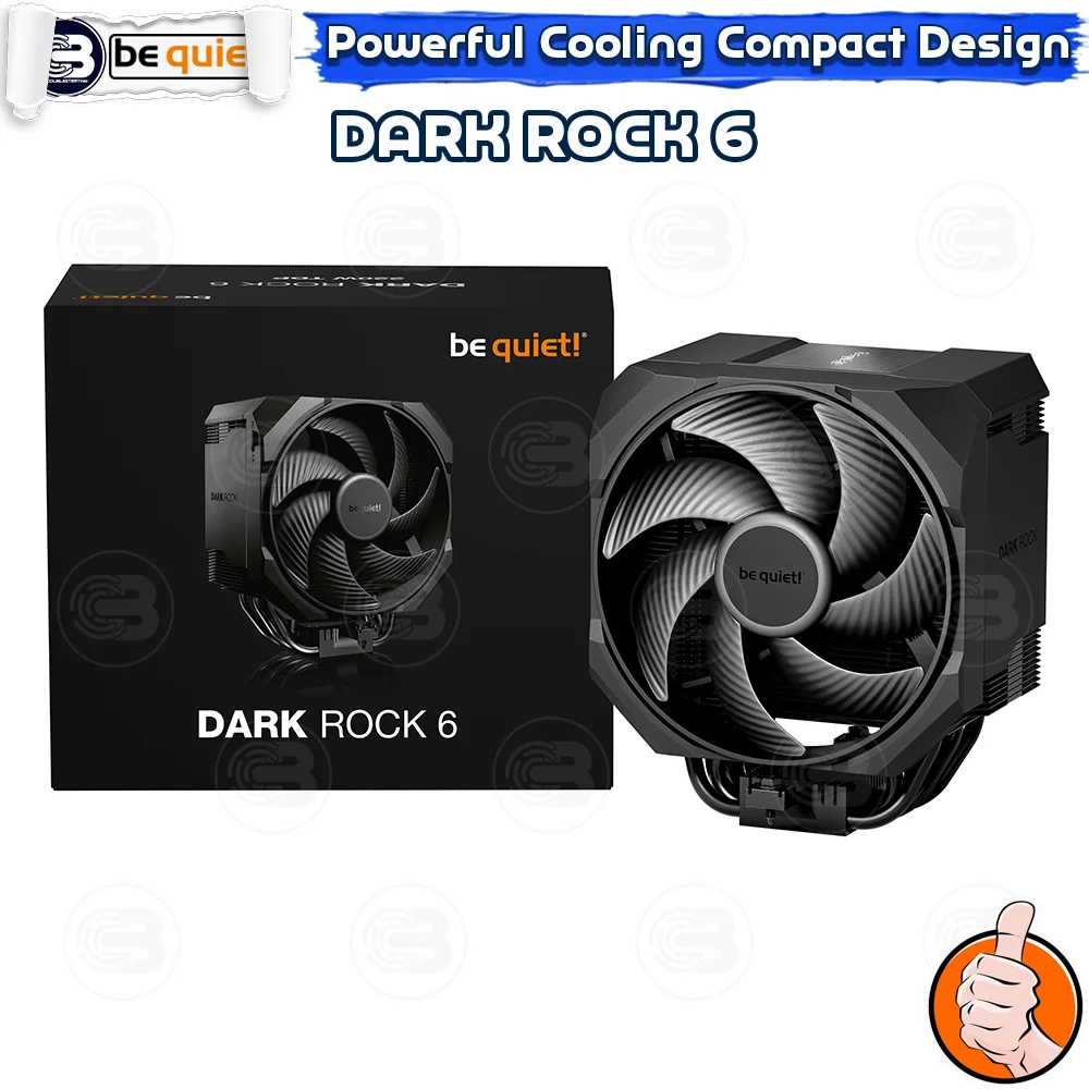 [CoolBlasterThai] Be Quiet Dark Rock 6 Heat Sink CPU Cooler (AM5/LGA1851 Ready) (BK046) ประกัน 3 ปี