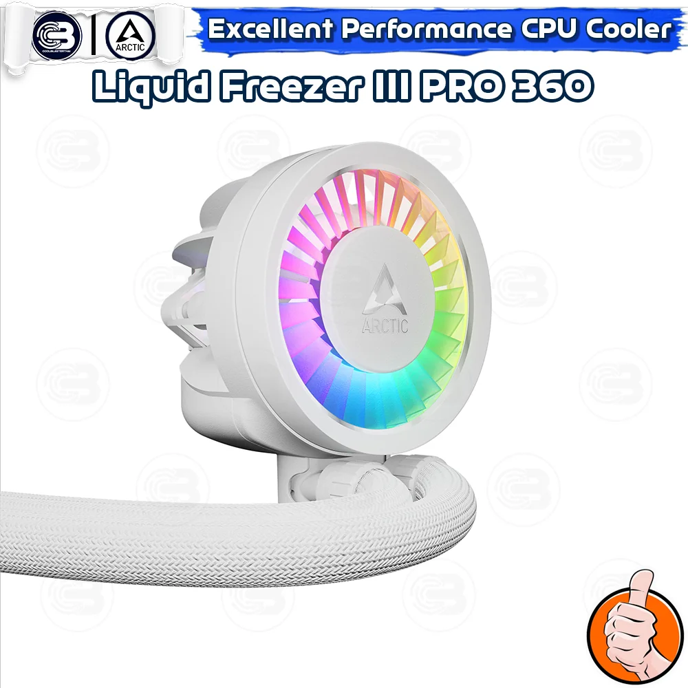 [CoolBlasterThai] ARCTIC Liquid Freezer III Pro 360 A-RGB White (All-In-One CPU Water Cooler) (LGA1851/1700/AM5/AM4)