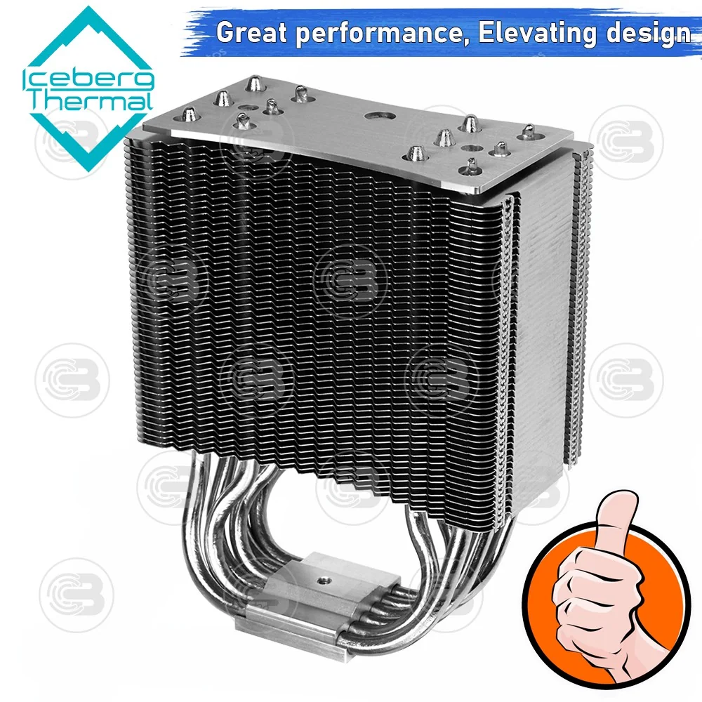 [CoolBlasterThai] Iceberg Thermal IceSLEET X6 Multi Compatible Tower CPU Cooler with A-RGB ประกัน 2 ปี