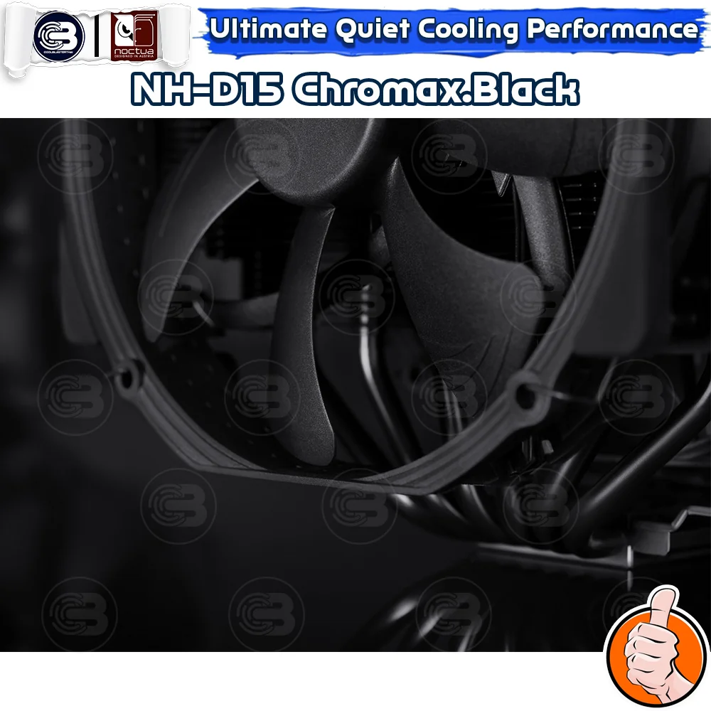 [CoolBlasterThai] NOCTUA NH-D15 CHROMAX.BLACK Heat Sink CPU Cooler (AM5/LGA1700 Ready) ประกัน 6 ปี