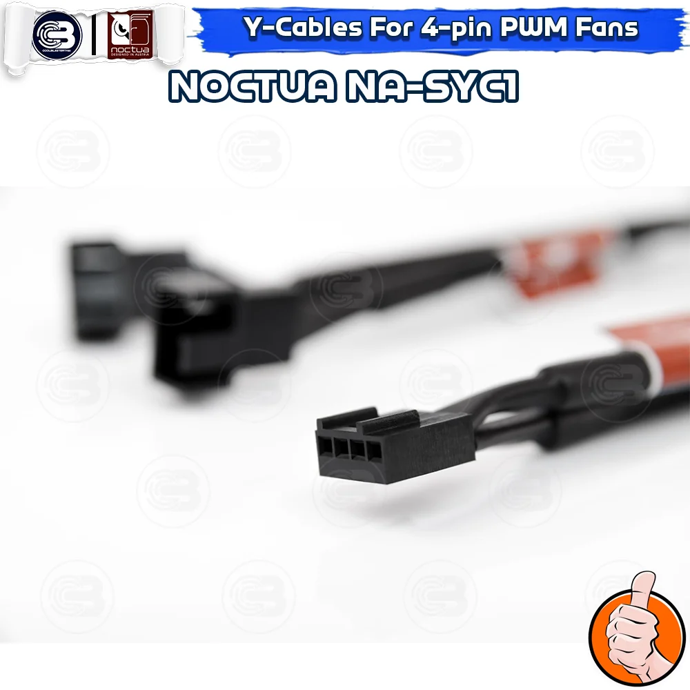 [CoolBlasterThai] NOCTUA NA-SYC1 Two Fully Sleeved Y-Cables for 4-pin PWM fans ประกัน 6 ปี