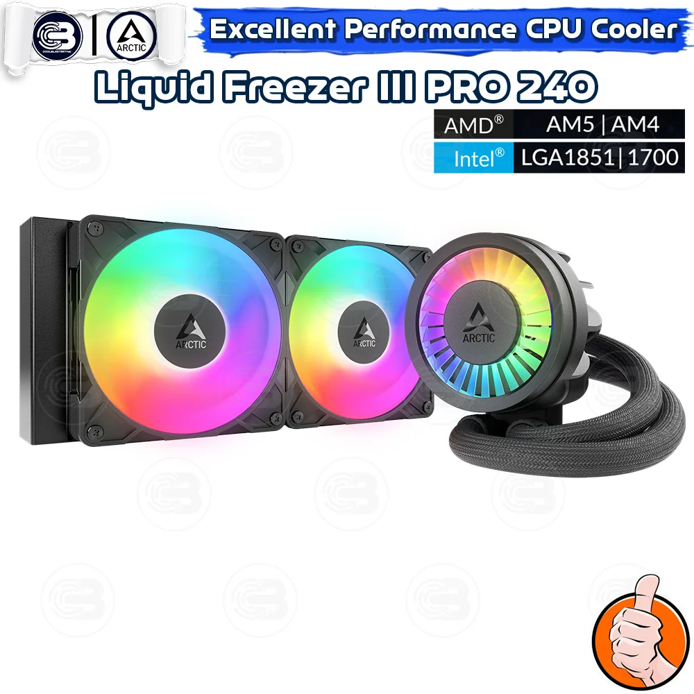[CoolBlasterThai] ARCTIC LIQUID FREEZER III Pro 240 A-RGB Black (All-In-One CPU Water Cooler) (LGA1851/1700/AM5/AM4)