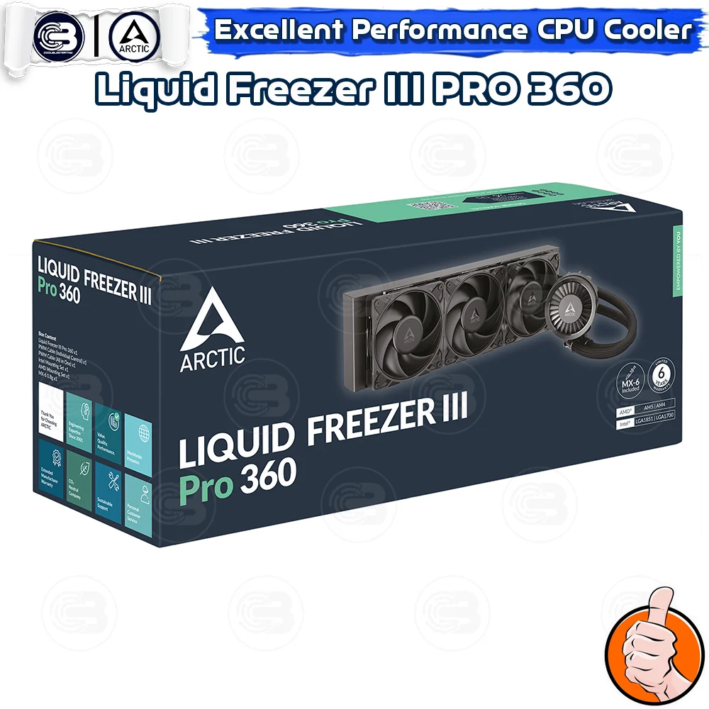 [CoolBlasterThai] ARCTIC LIQUID FREEZER III Pro 360 All-In-One CPU Water Cooler (LGA1851/1700/AM5/AM4)