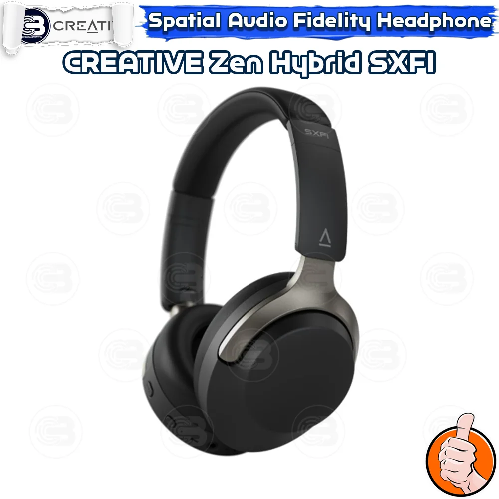 [CoolBlasterThai] CREATIVE Zen Hybrid SXFI Over-ear Headphones (BLACK)