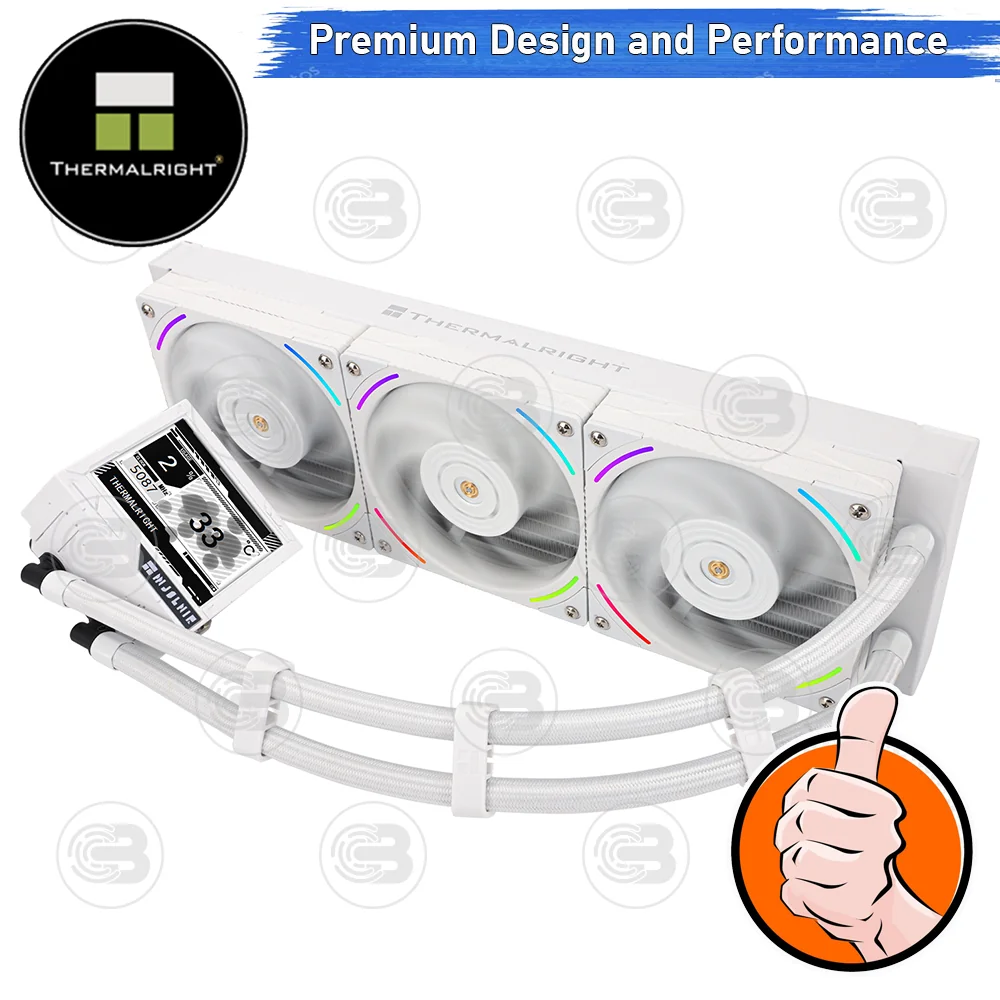 [CoolBlasterThai] Thermalright Mjolnir Vision 360 WHITE ARGB AIO Liquid CPU Cooler (AM5/LGA1851 Ready) ประกัน 5 ปี