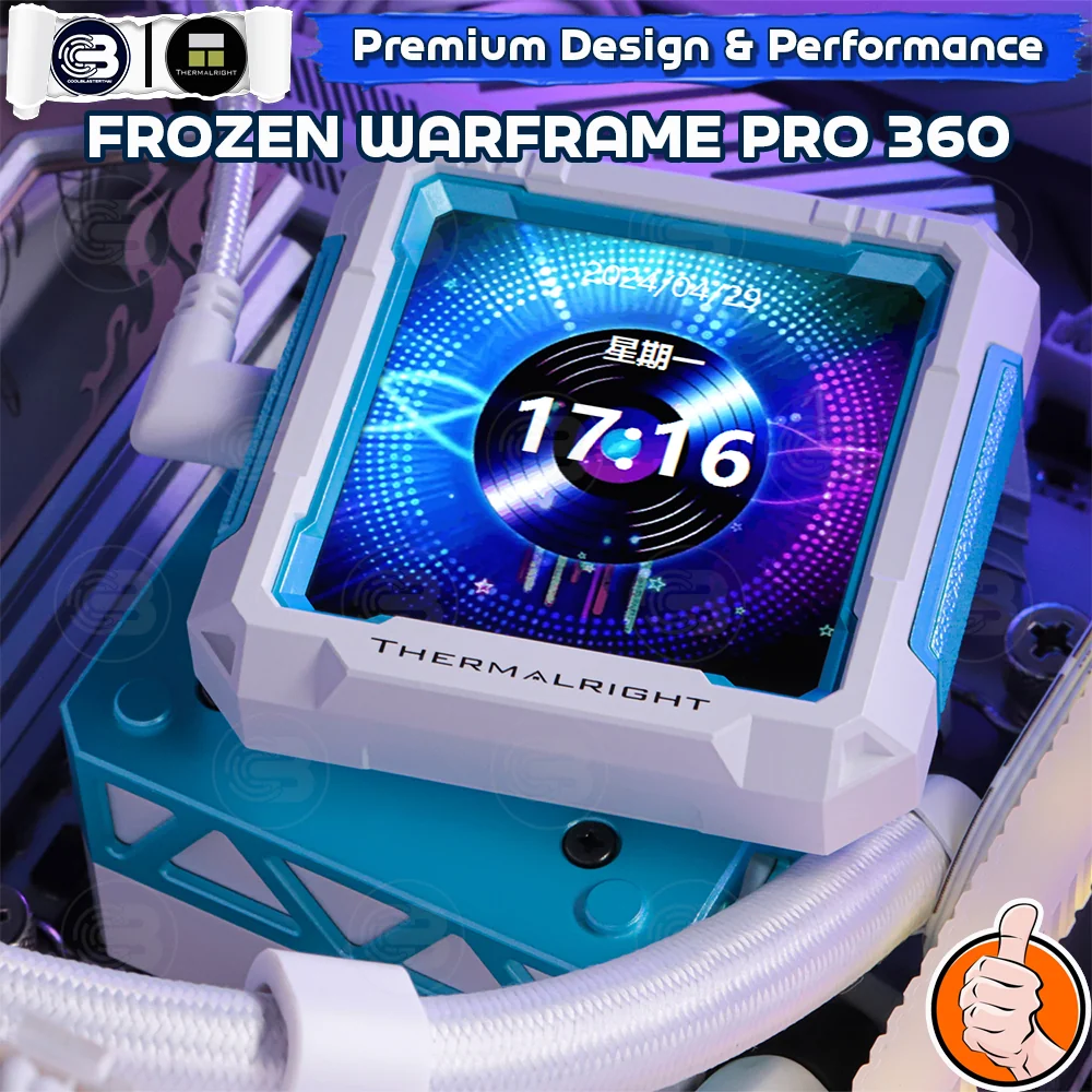 [CoolBlasterThai] THERMALRIGHT FROZEN WARFRAME PRO 360 ARGB WHITE AIO Liquid CPU Cooler (AM5/LGA1851 Ready) ประกัน 5 ปี