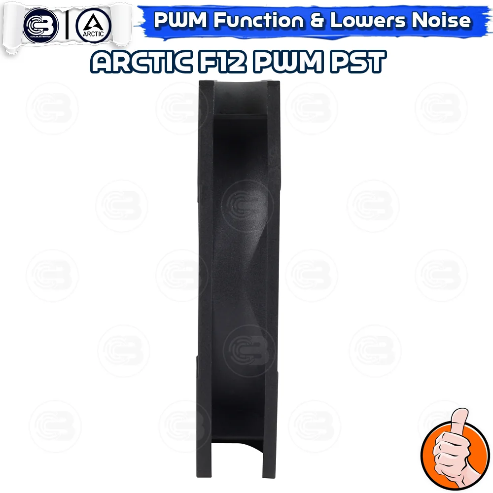 [CoolBlasterThai] ARCTIC F12 PWM PST BLACK (size 120 mm.) PC Fan Case ประกัน 6 ปี