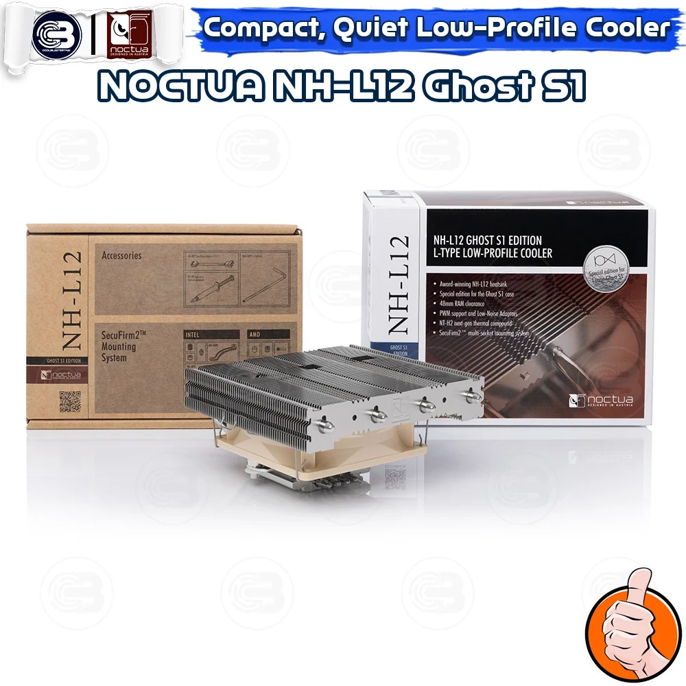 [CoolBlasterThai] NOCTUA NH-L12 Ghost S1 edition Quiet Low-porfile CPU Cooler (AM5/LGA1700 Ready) ประกัน 6 ปี