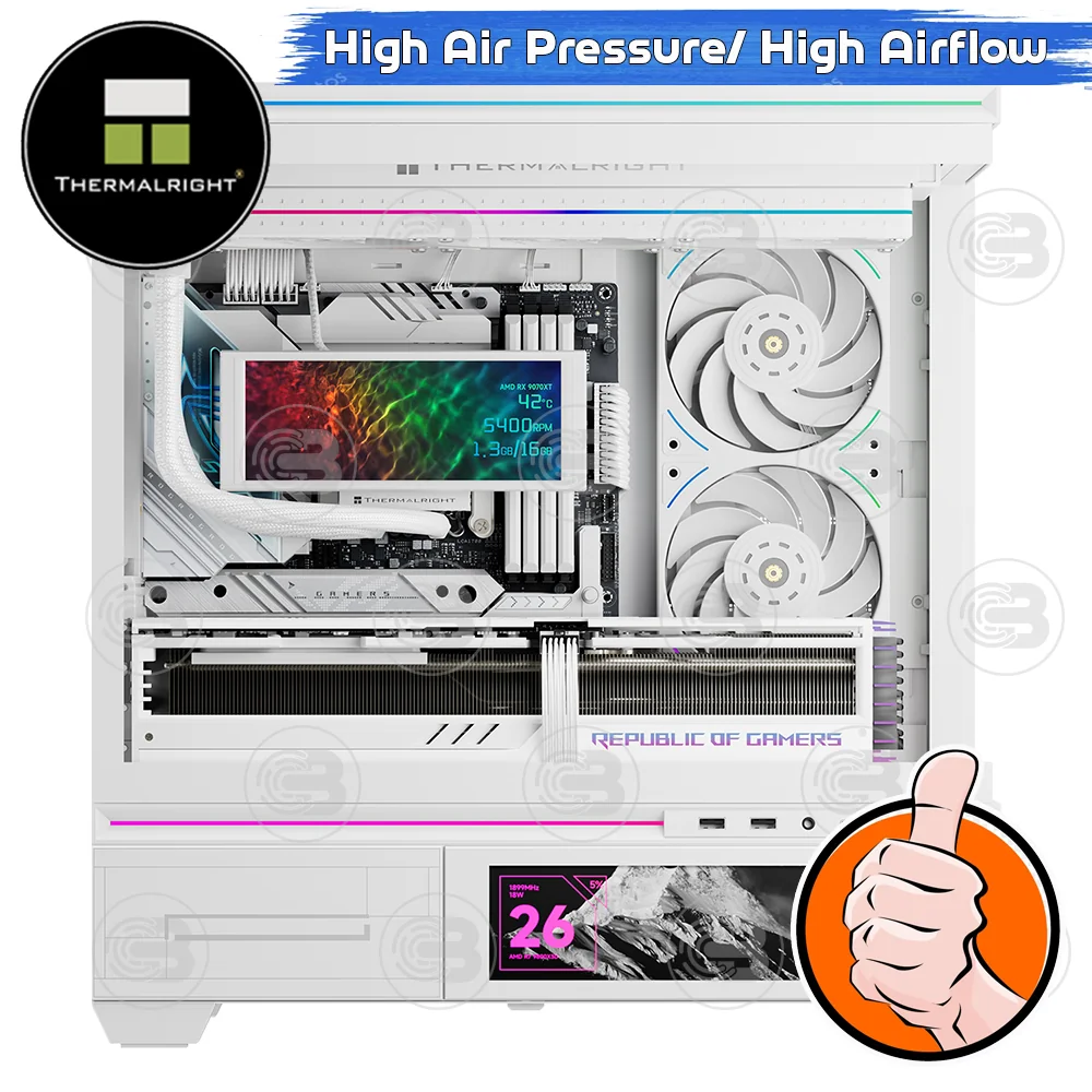 [CoolBlasterThai] Thermalright TL-UB36RW Row Reverse Fan Optimized Static Pressure ARGB (size 120 mm.) (พัดลม)