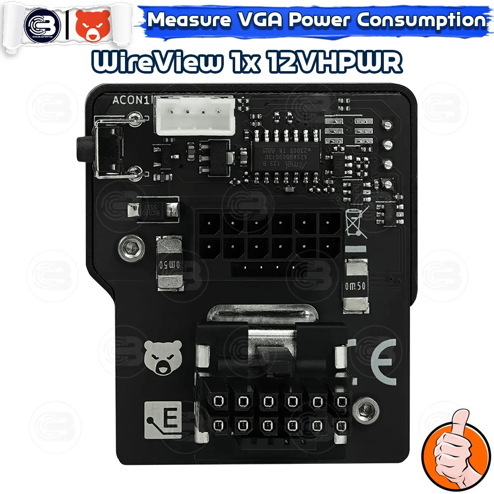 [CoolBlasterThai] THERMAL GRIZZLY WIREVIEW (WV-H1R) 12VHPWR Reversed GPU Power Consumption OLED Display (จอแสดงข้อมูลการใช้พลังงาน)