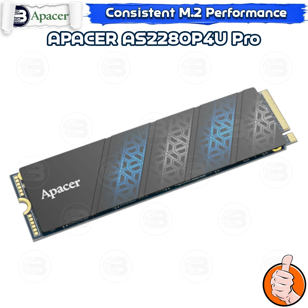 [CoolBlasterThai] APACER AS2280P4U PRO SSD M.2 2280 NVMe PCIe GEN3x4 1TB (3Y-Warranty) (เอสเอสดี)